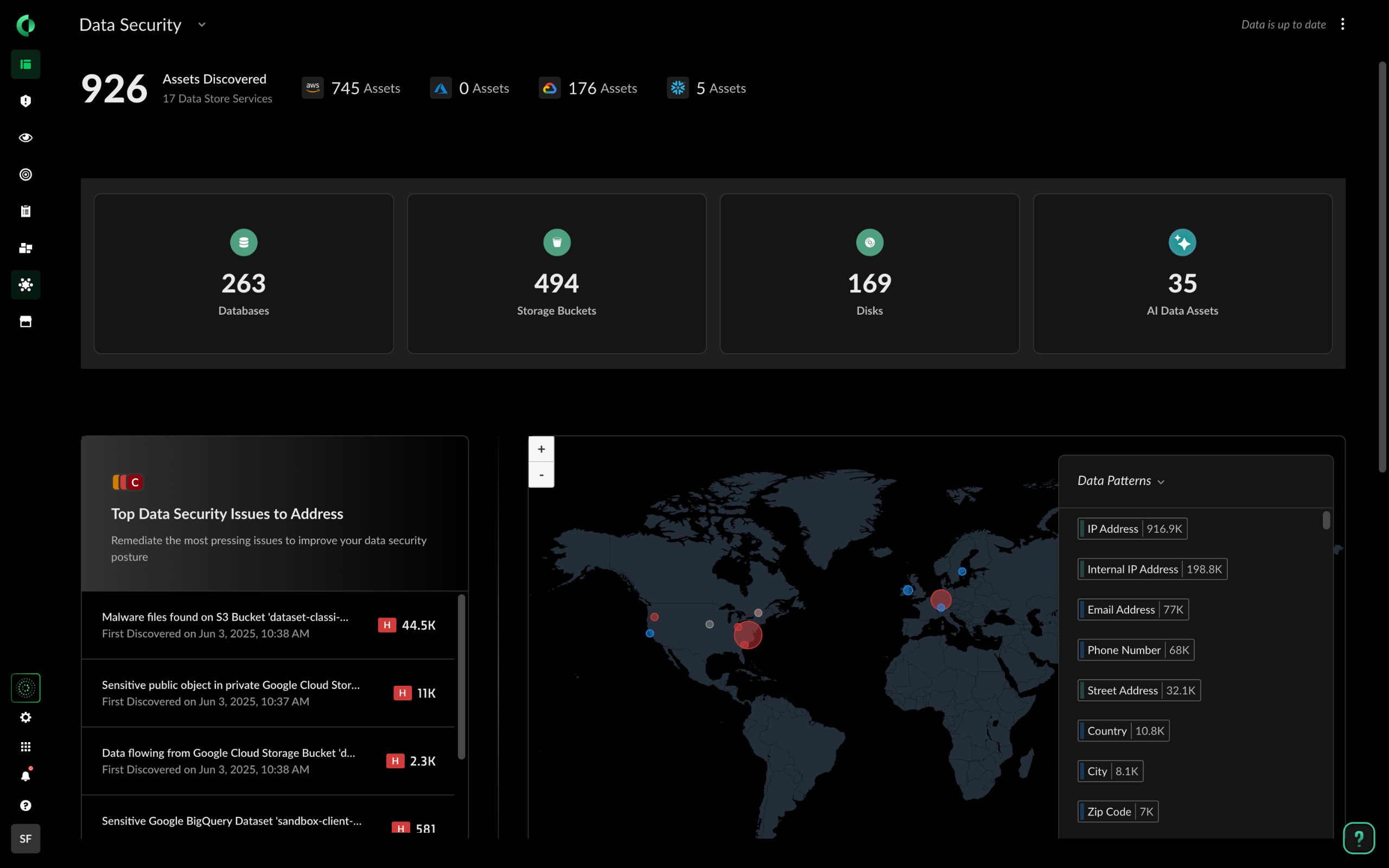 Gestión de la postura de seguridad de los datos