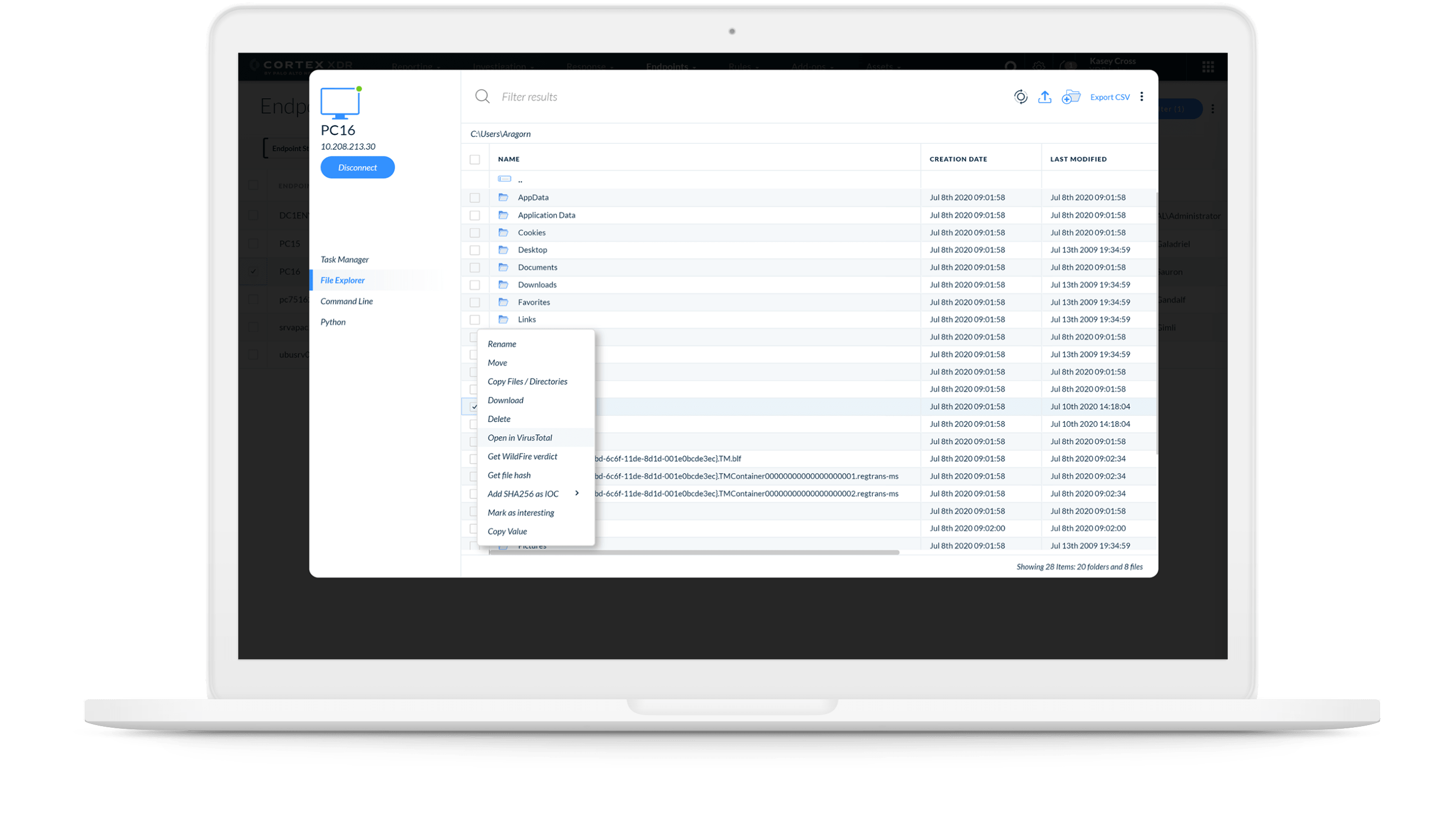 Detectar live terminal
