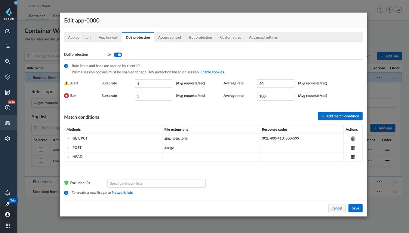 Protección de las aplicaciones frente a los ataques DoS