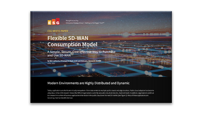 Modelo de consumo de SD-WAN flexible