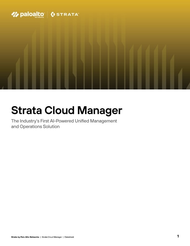 Download the solutions brief on Strata Cloud Manager